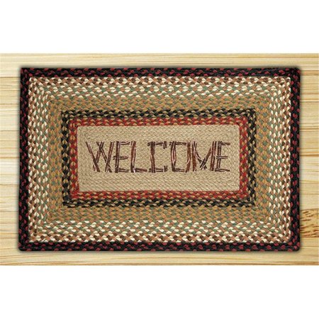 EARTH RUGS Welcome Rectangle Patch 67019W